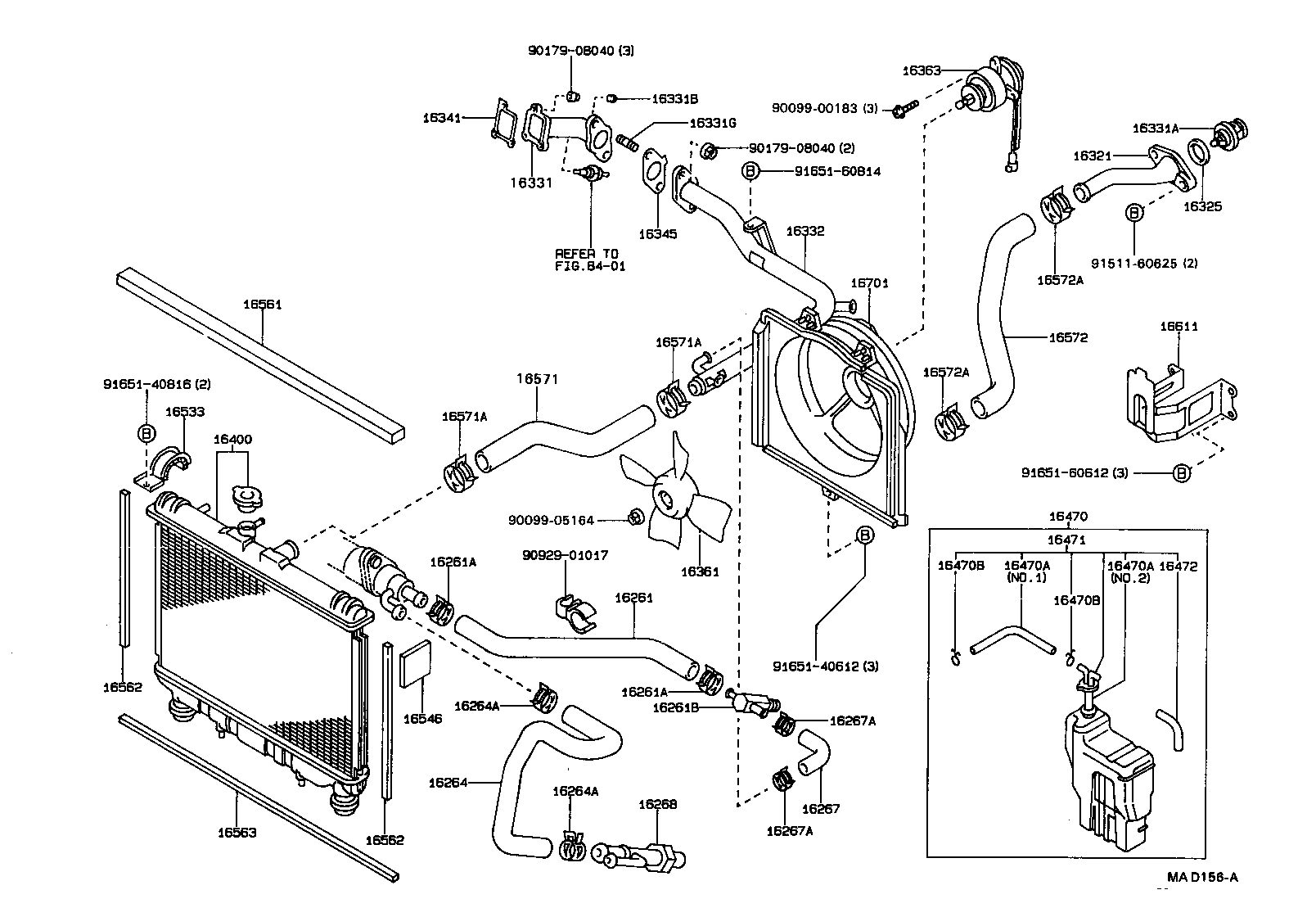  CARINA 2 |  RADIATOR WATER OUTLET