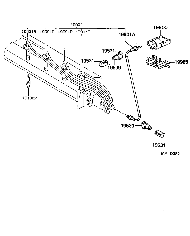  MR2 |  IGNITION COIL SPARK PLUG