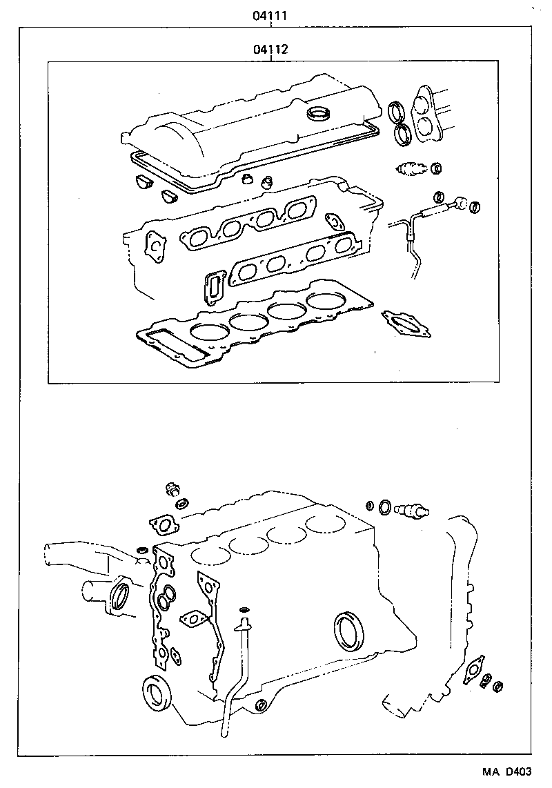  PREVIA |  ENGINE OVERHAUL GASKET KIT