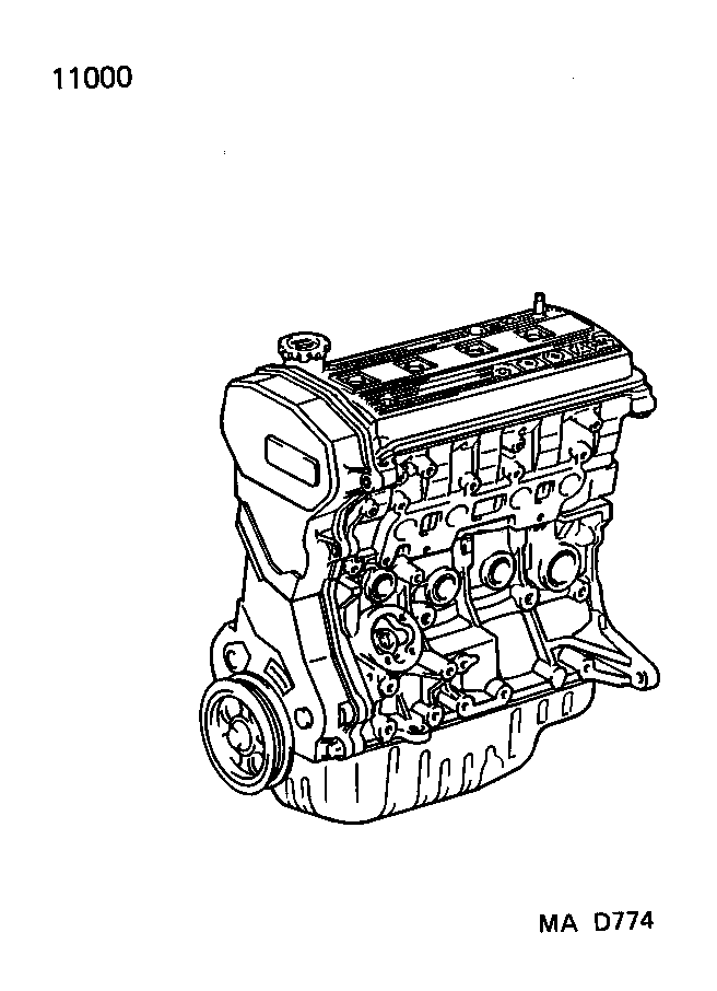  TERCEL |  PARTIAL ENGINE ASSEMBLY