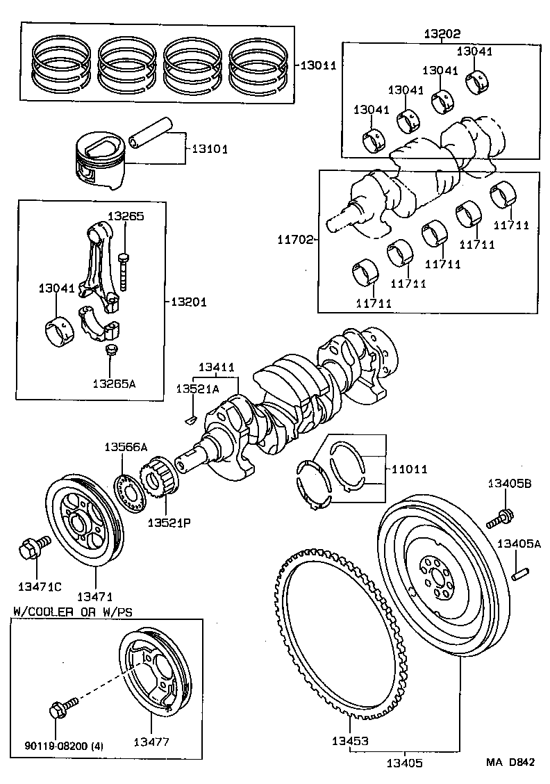  TERCEL |  CRANKSHAFT PISTON