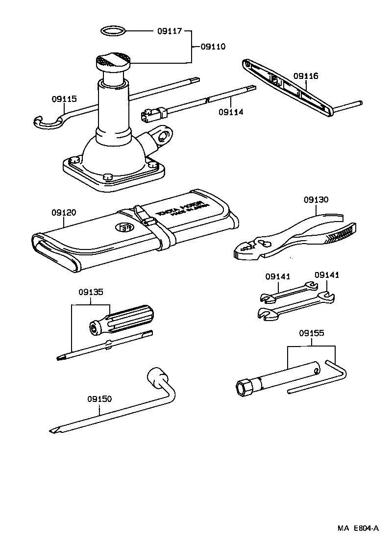  LITEACE VAN WAGON |  STANDARD TOOL