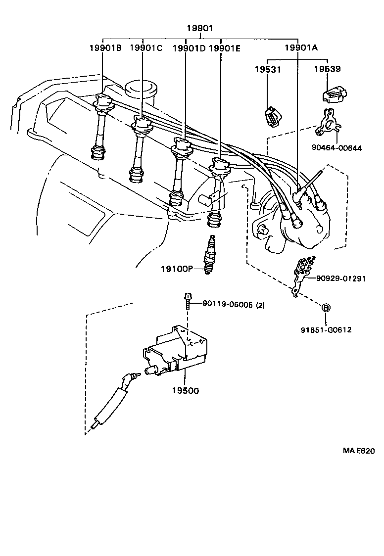  CELICA |  IGNITION COIL SPARK PLUG