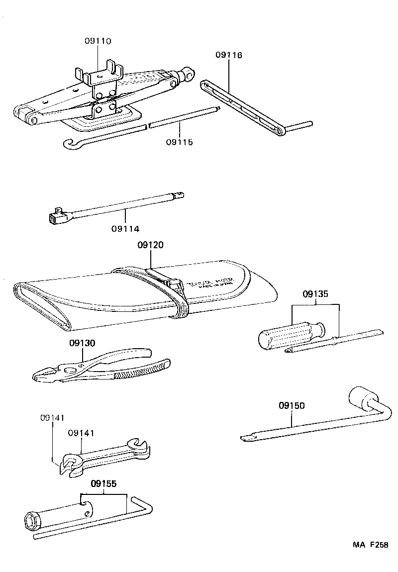  LITEACE VAN WAGON |  STANDARD TOOL