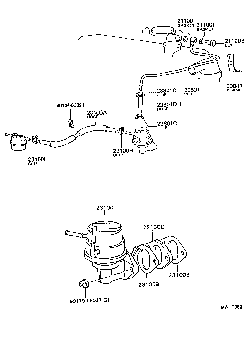  LITEACE VAN WAGON |  FUEL PUMP PIPE