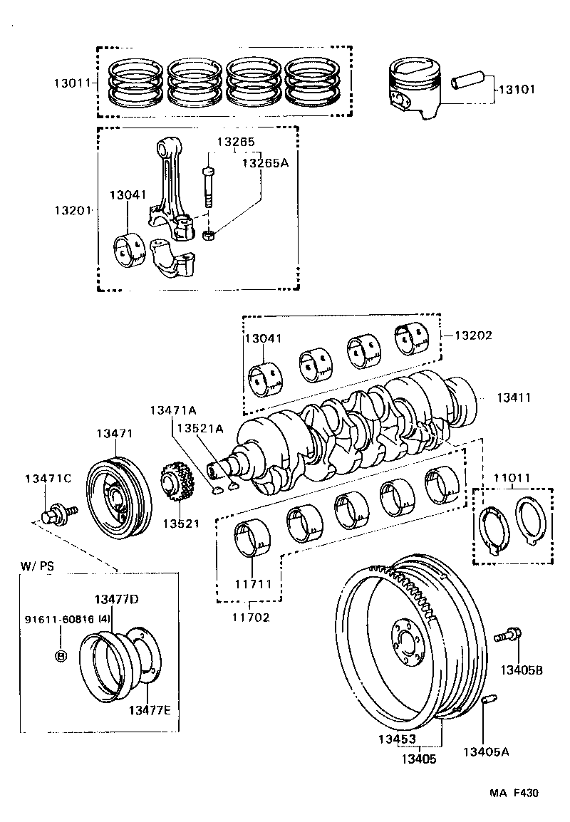  LITEACE VAN WAGON |  CRANKSHAFT PISTON