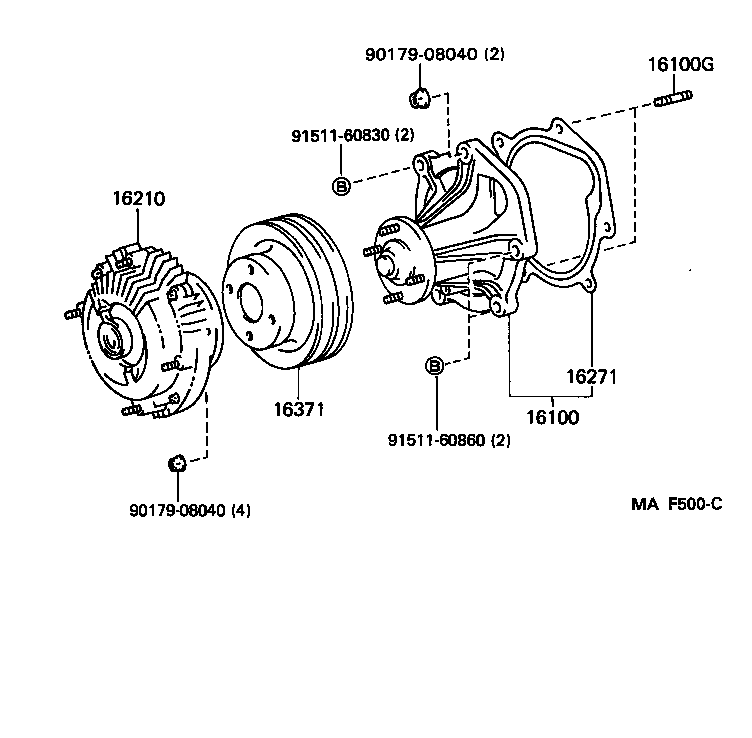  LAND CRUISER 80 |  WATER PUMP