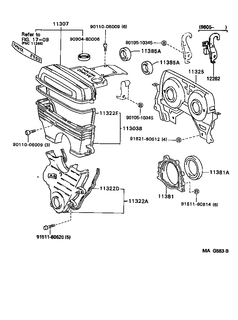  SUPRA |  TIMING GEAR COVER REAR END PLATE