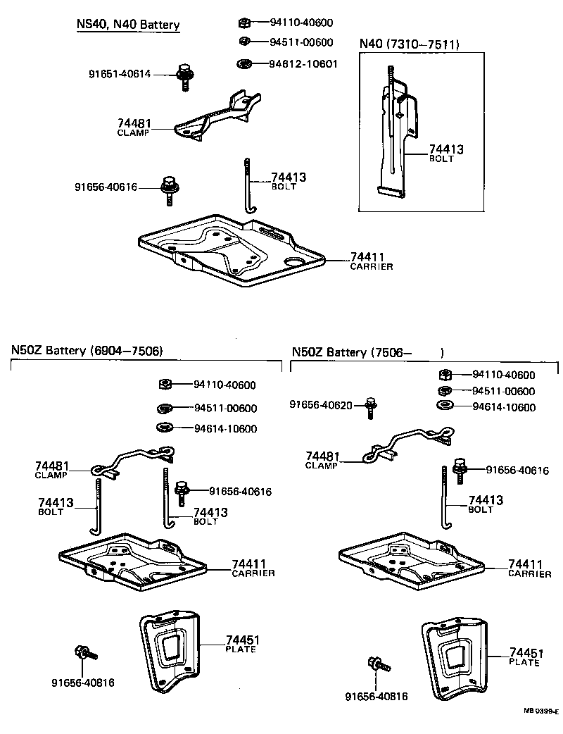  TOYOTA1000 |  BATTERY CARRIER