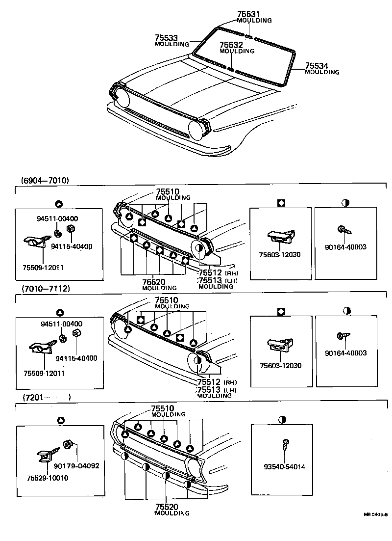  TOYOTA1000 |  FRONT MOULDING