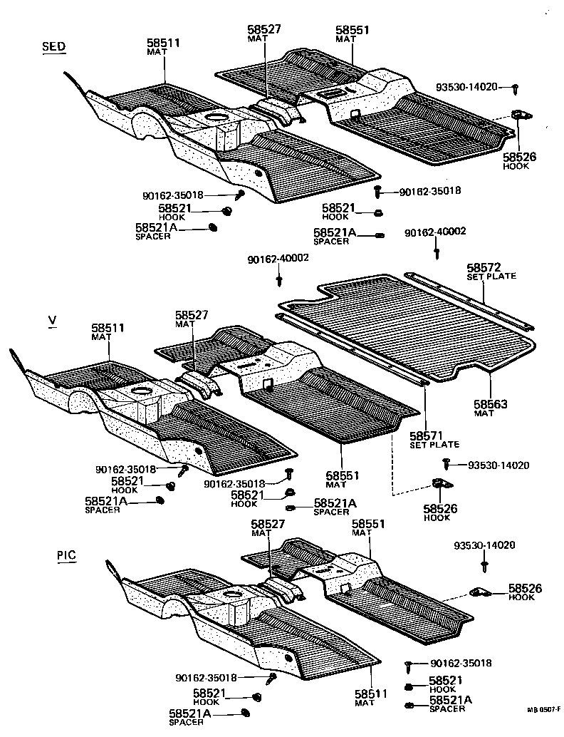  TOYOTA1000 |  MAT CARPET