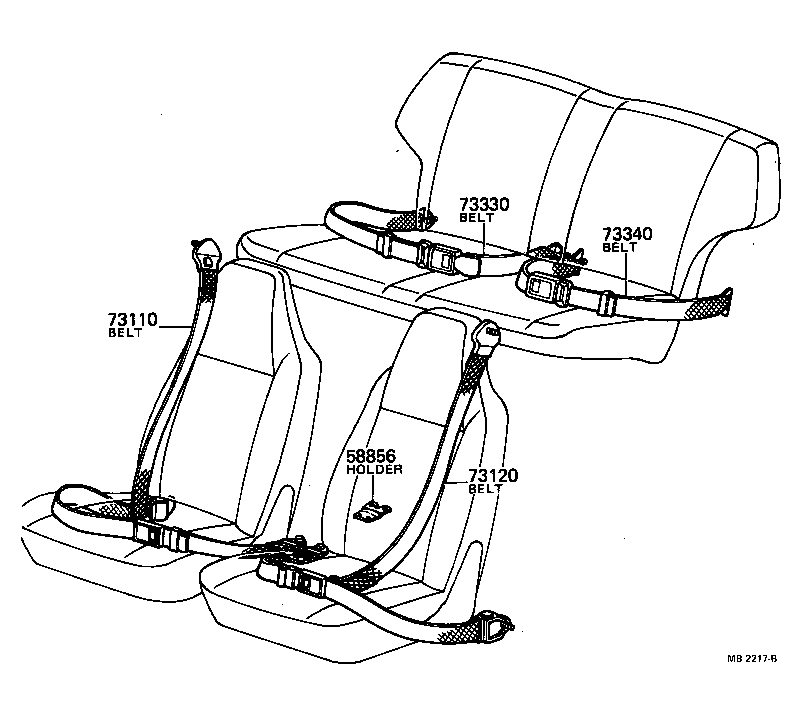  TOYOTA1000 |  SEAT BELT CHILD RESTRAINT SEAT