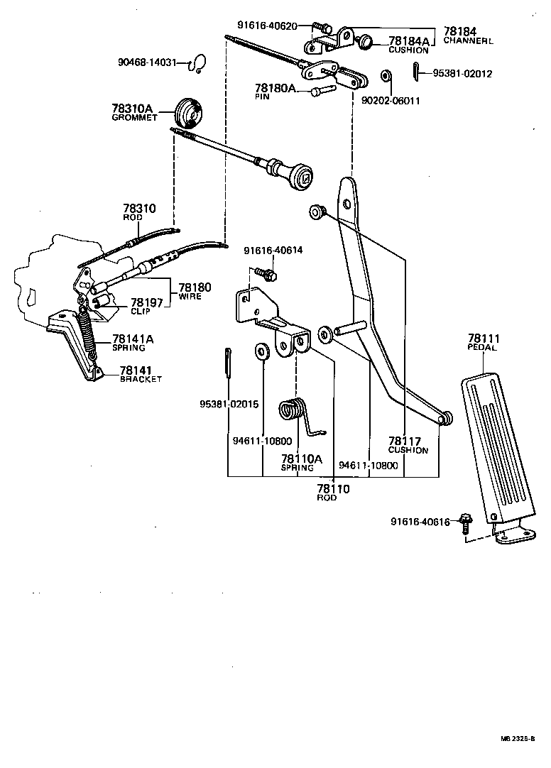  TOYOTA1000 |  ACCELERATOR LINK