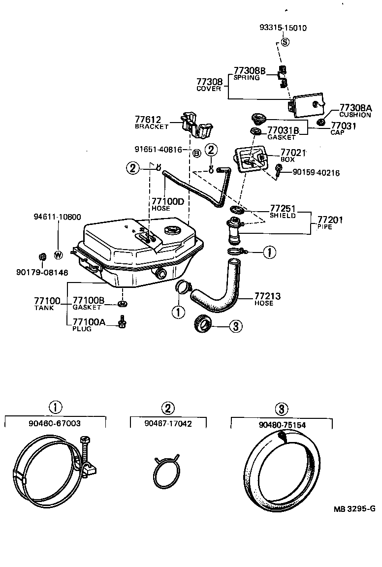  TOYOTA1000 |  FUEL TANK TUBE