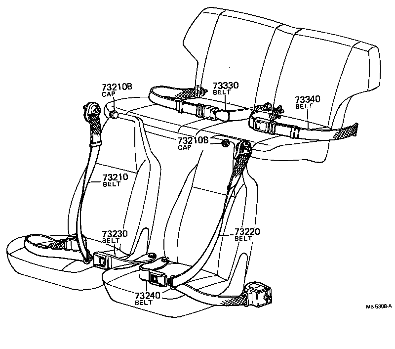  TOYOTA1000 |  SEAT BELT CHILD RESTRAINT SEAT