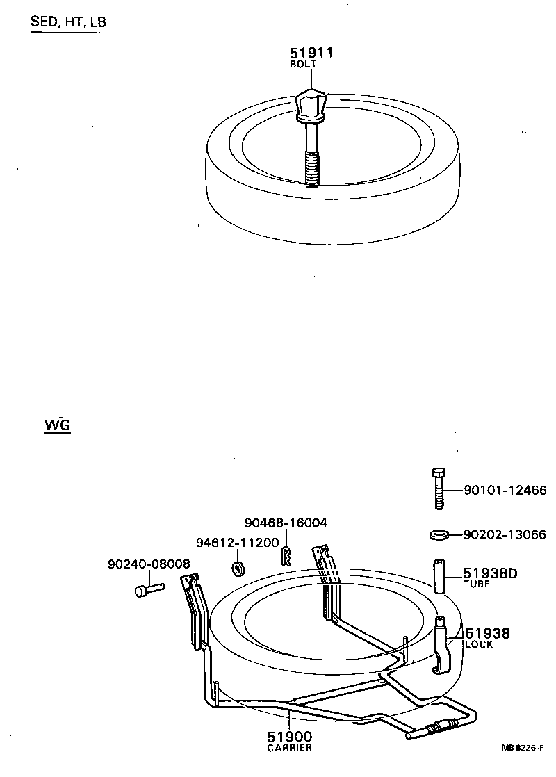  CORONA |  SPARE WHEEL CARRIER