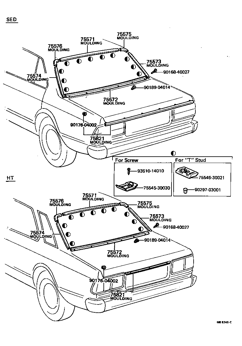  CORONA |  REAR MOULDING
