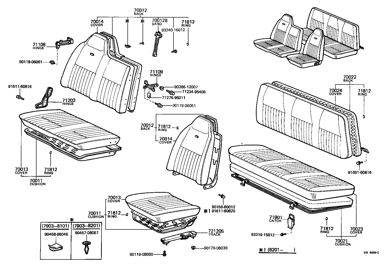  TOYOACE |  SEAT SEAT TRACK