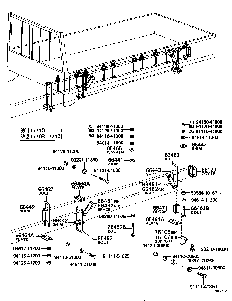 DYNA |  REAR BODY MOUNTING