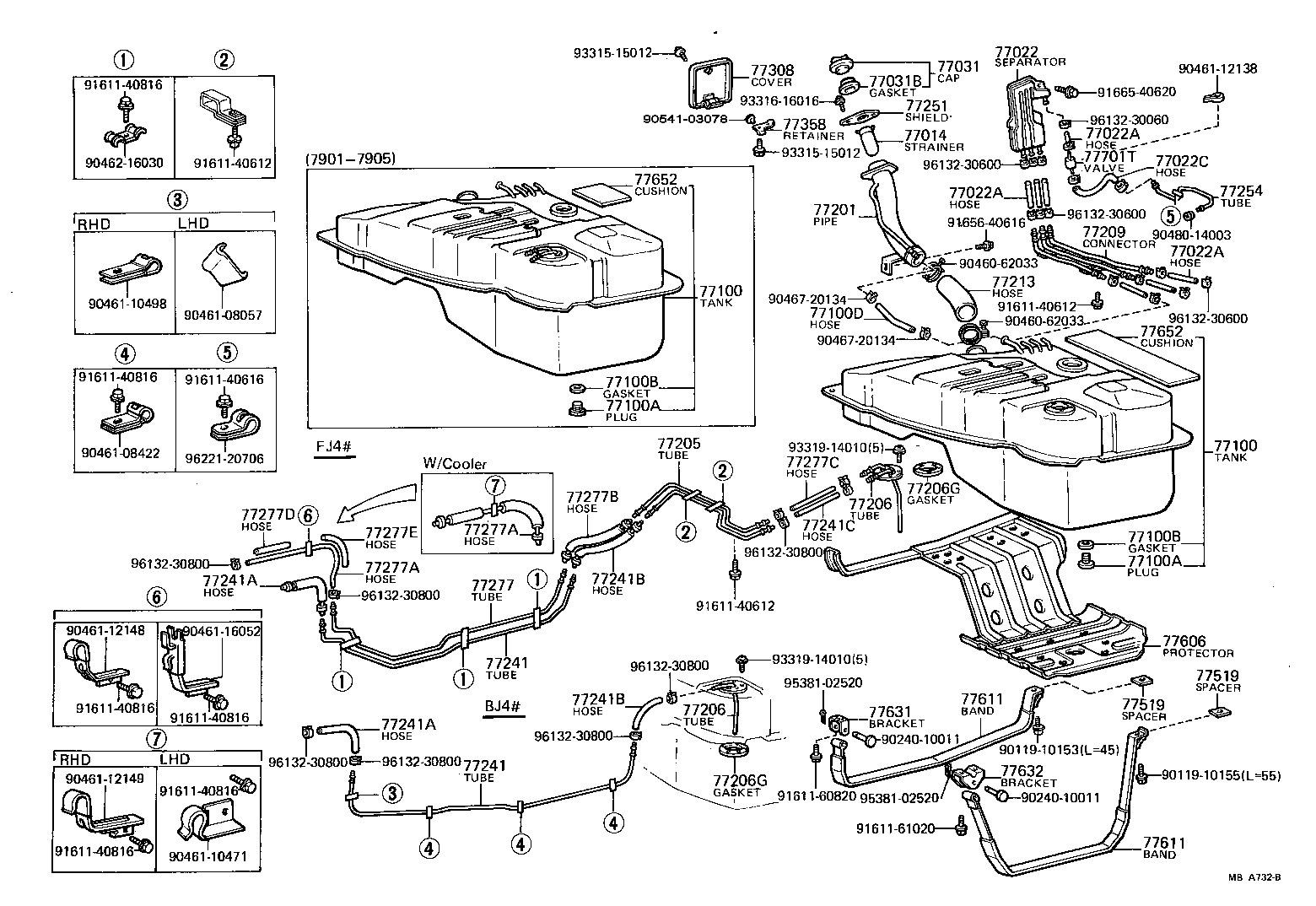  LAND CRUISER 40 50 |  FUEL TANK TUBE