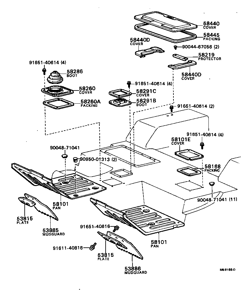  BLIZZARD |  FRONT FLOOR PANEL FRONT FLOOR MEMBER