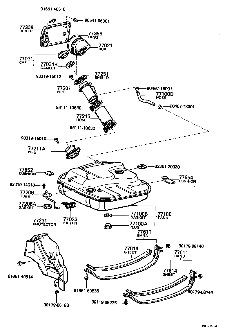  STARLET |  FUEL TANK TUBE