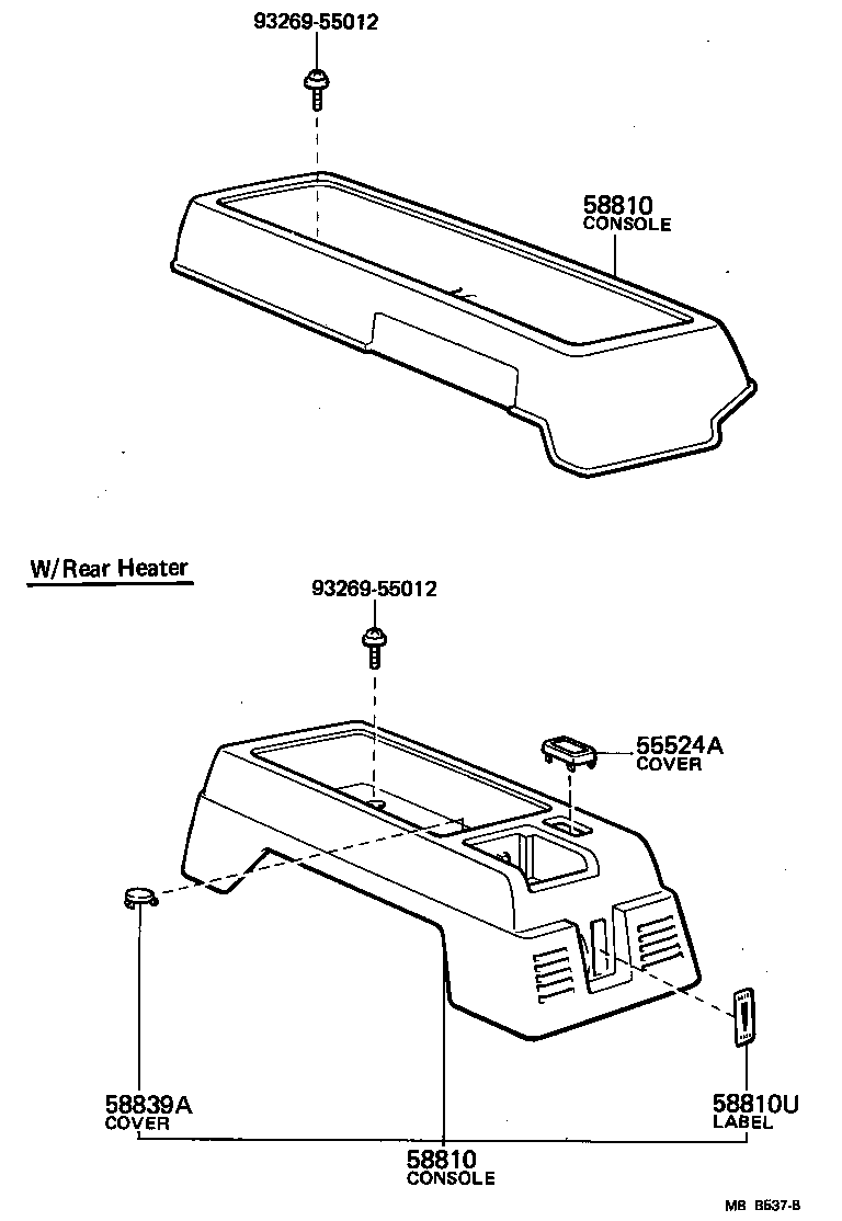  LAND CRUISER 40 |  CONSOLE BOX BRACKET