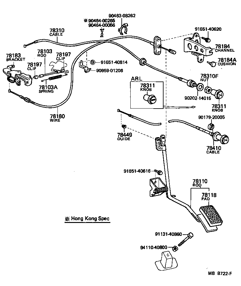  LAND CRUISER 60 |  ACCELERATOR LINK