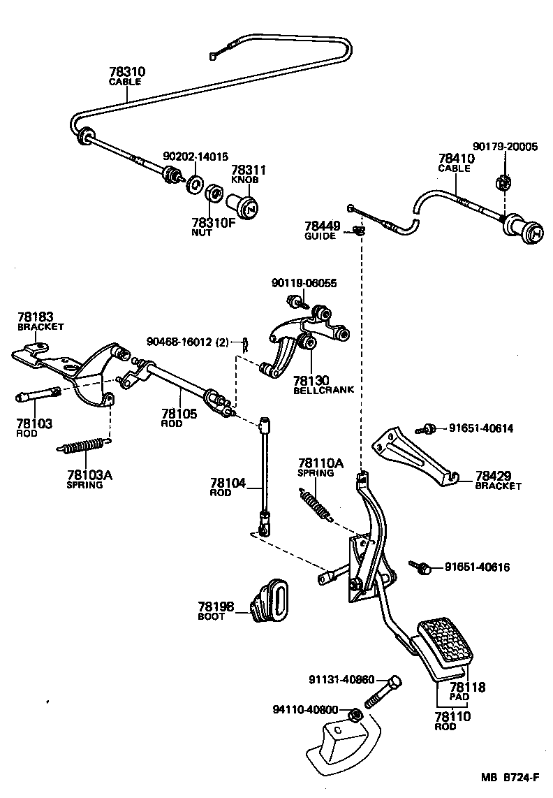  LAND CRUISER 60 |  ACCELERATOR LINK