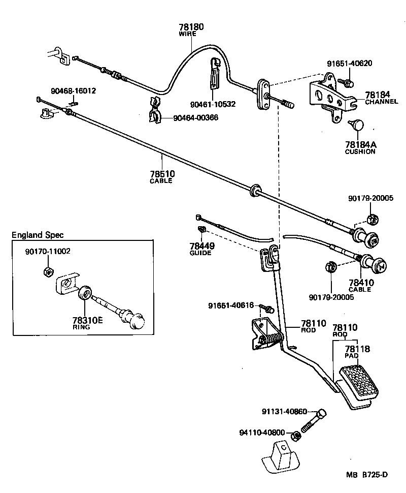  LAND CRUISER 60 |  ACCELERATOR LINK