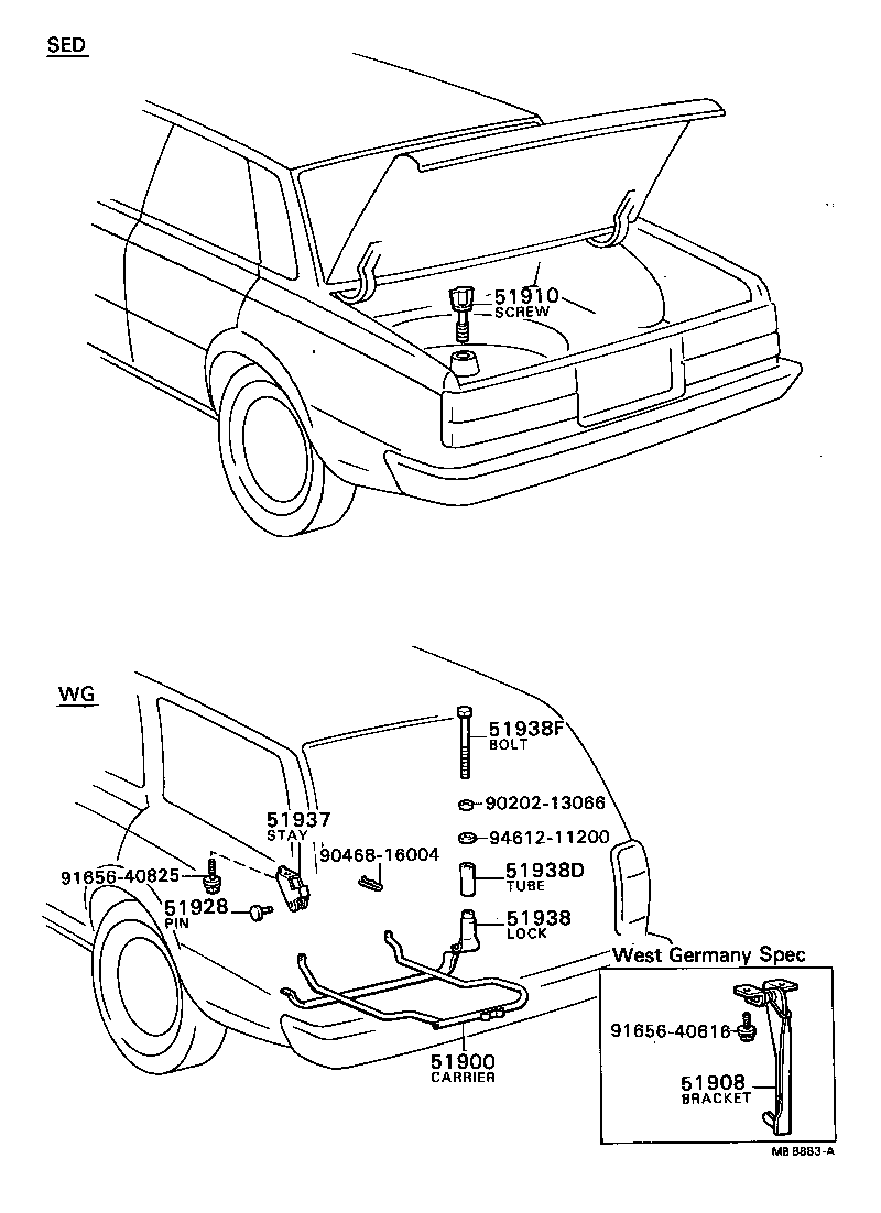  CRESSIDA |  SPARE WHEEL CARRIER