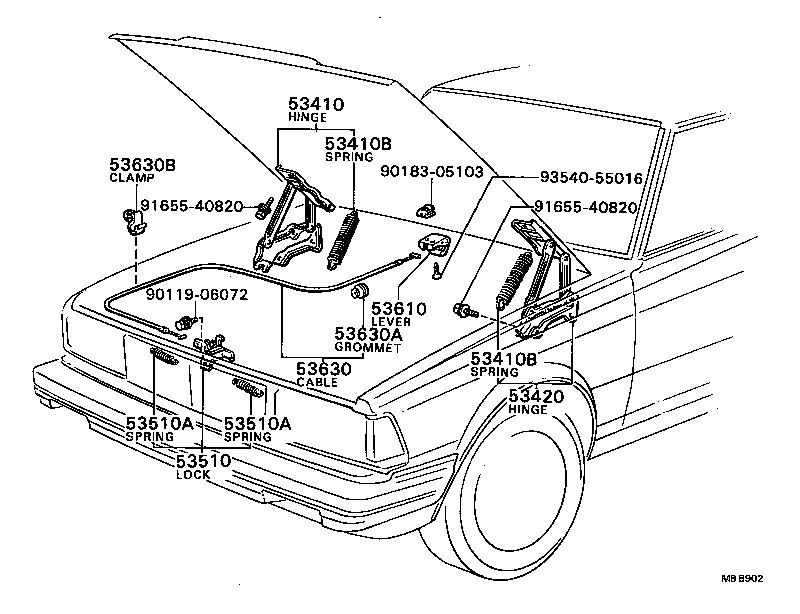  CRESSIDA |  HOOD LOCK HINGE