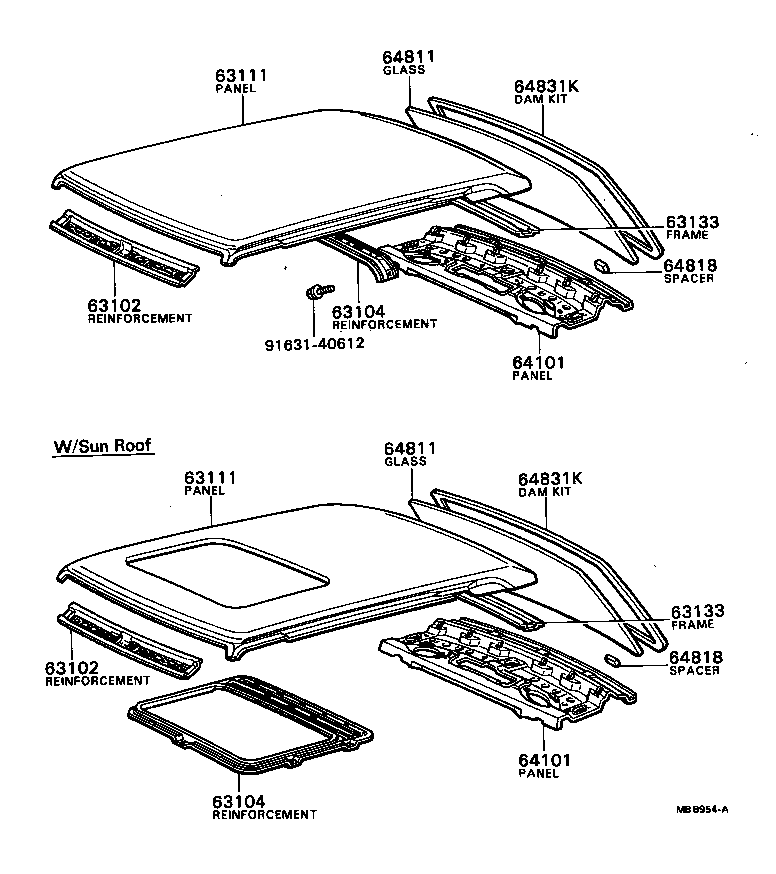  CRESSIDA |  ROOF PANEL BACK WINDOW GLASS