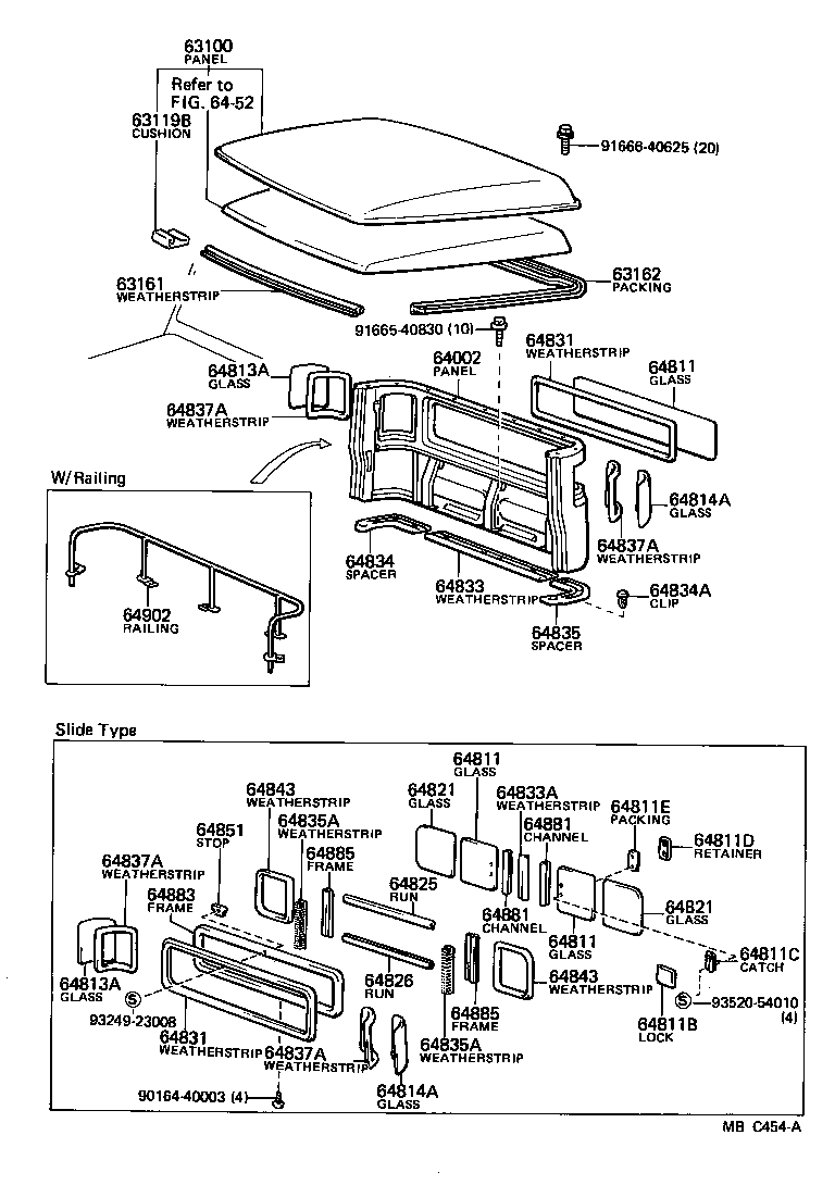  LAND CRUISER 40 |  ROOF PANEL BACK PANEL