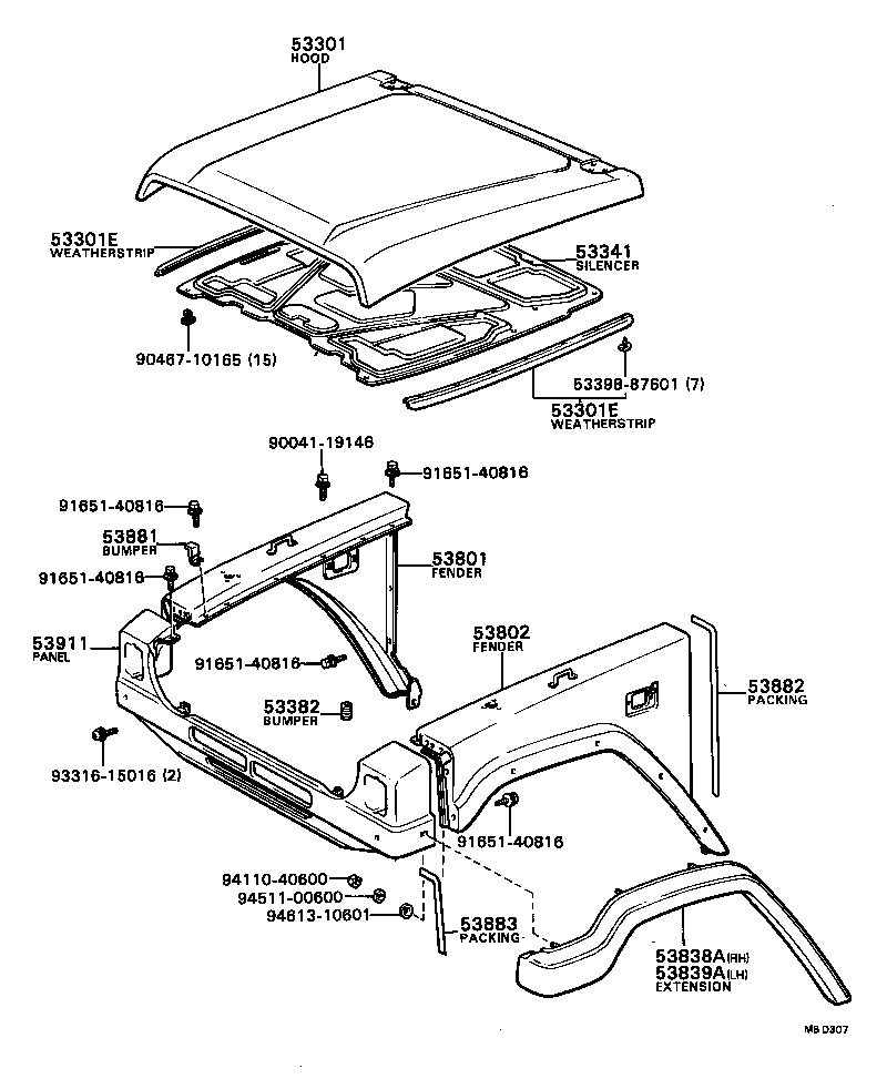  BLIZZARD |  HOOD FRONT FENDER