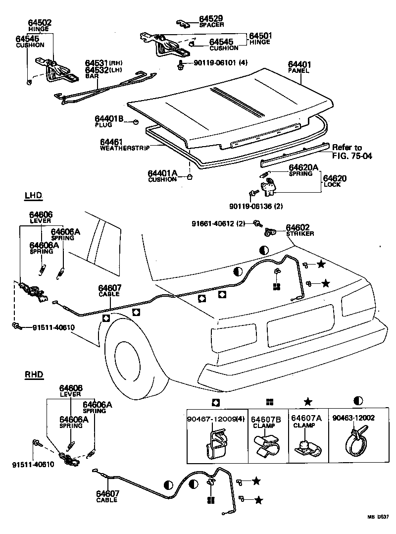  CELICA |  LUGGAGE COMPARTMENT DOOR LOCK