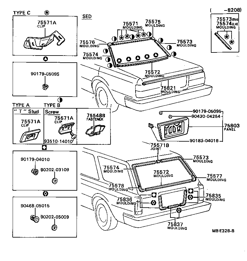  CRESSIDA |  REAR MOULDING