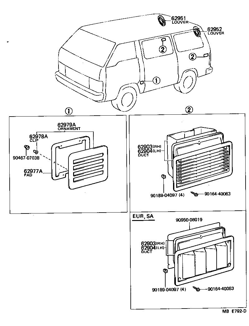  HIACE VAN COMUTER |  REAR VENTILATOR ROOF VENTILATOR