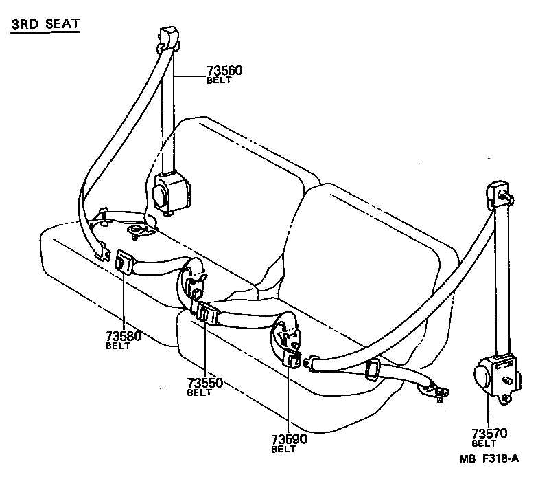  LAND CRUISER 60 |  SEAT BELT