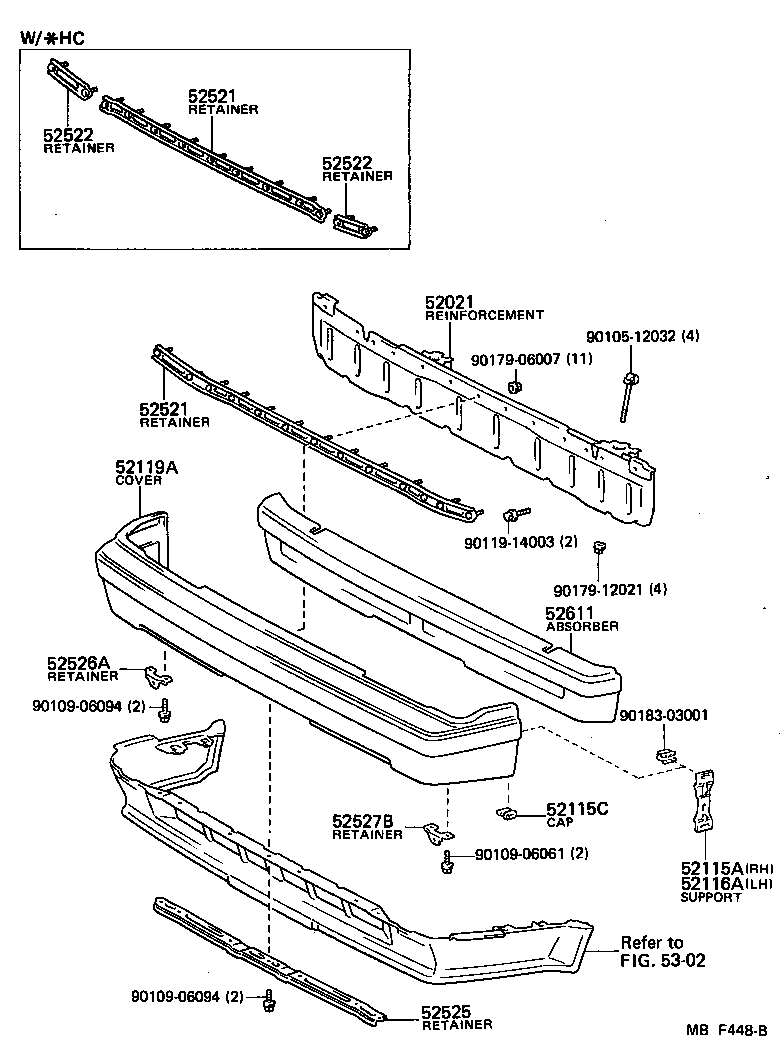  CELICA |  FRONT BUMPER BUMPER STAY