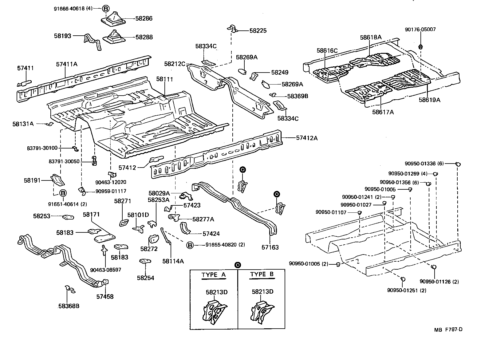  CROWN |  FLOOR PAN LOWER BACK PANEL