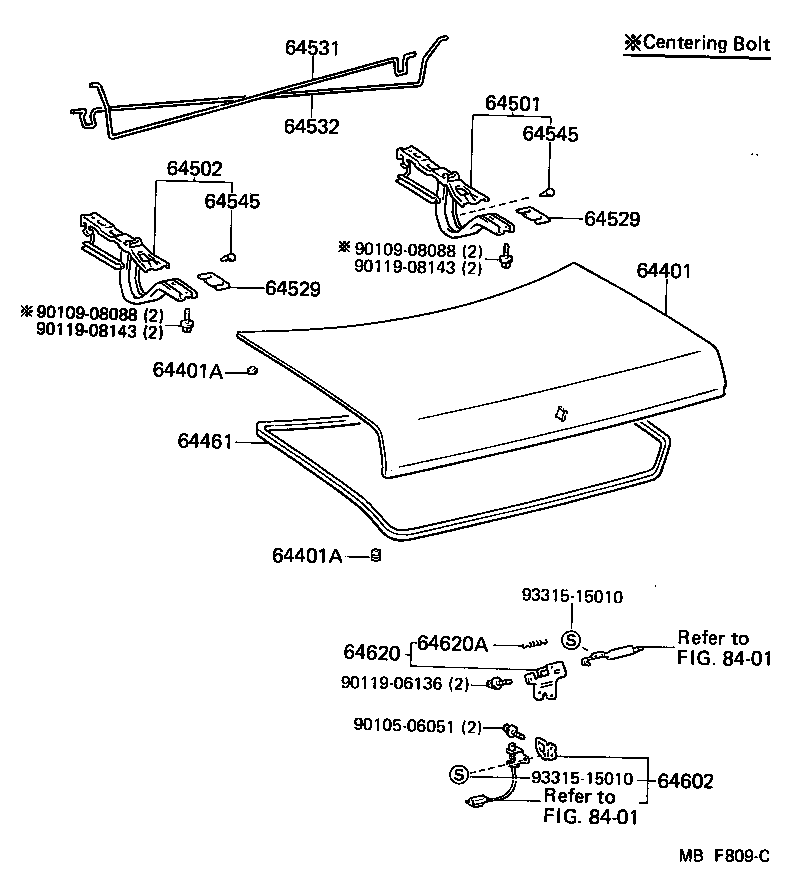  CROWN |  LUGGAGE COMPARTMENT DOOR LOCK