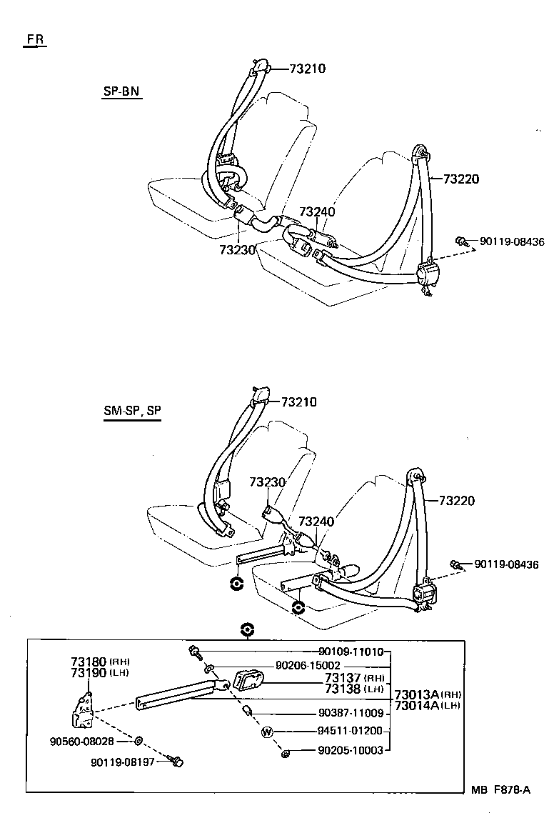  CROWN |  SEAT BELT CHILD RESTRAINT SEAT