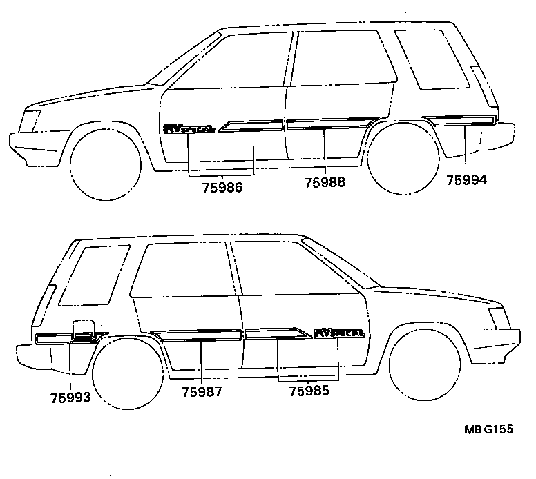  TERCEL |  BODY STRIPE