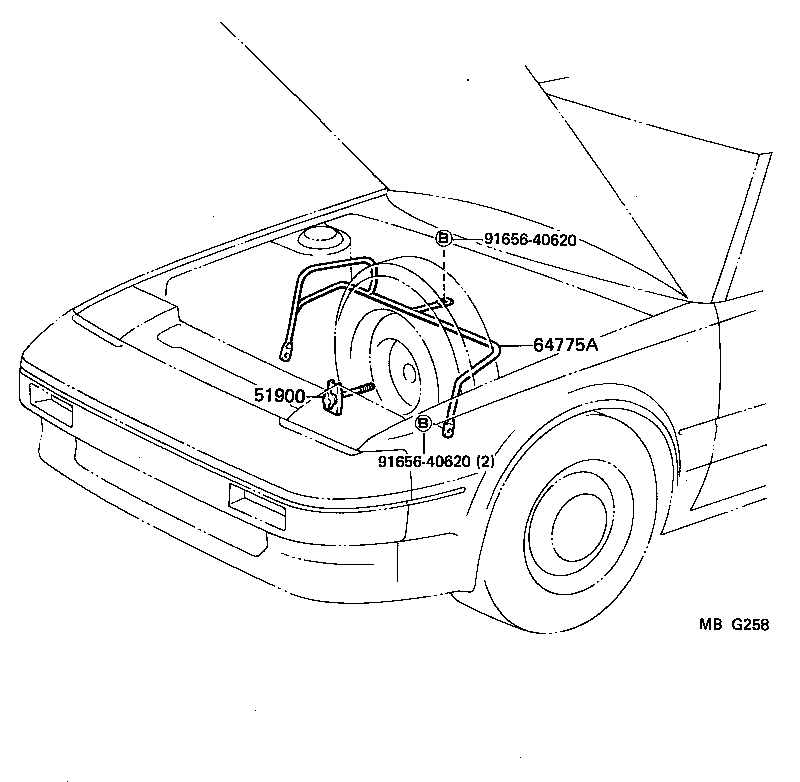  MR2 |  SPARE WHEEL CARRIER