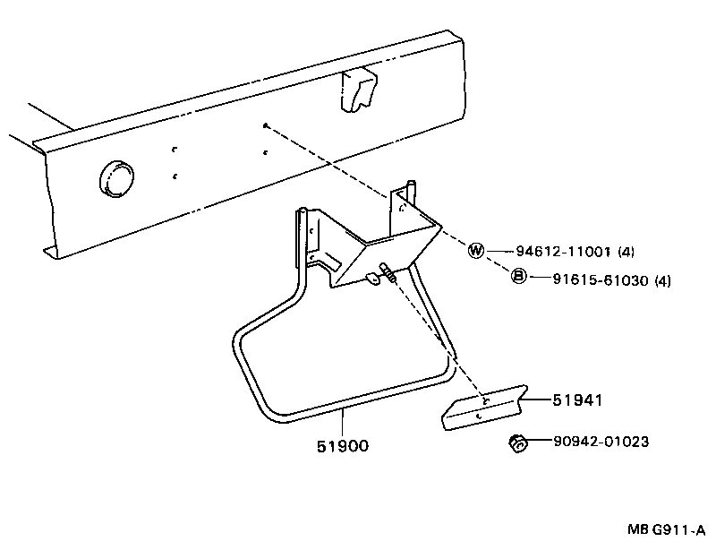  DYNA |  SPARE WHEEL CARRIER