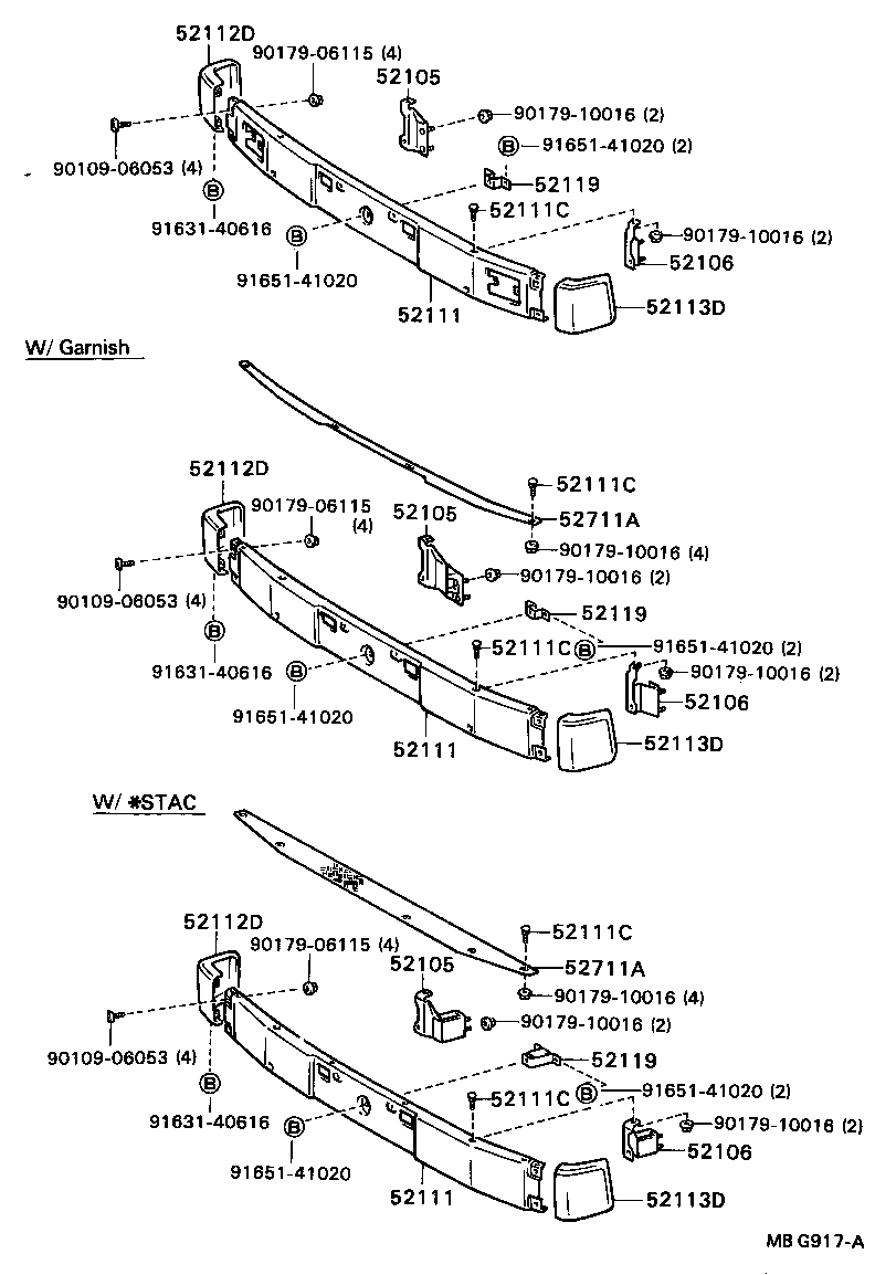  DYNA |  FRONT BUMPER BUMPER STAY