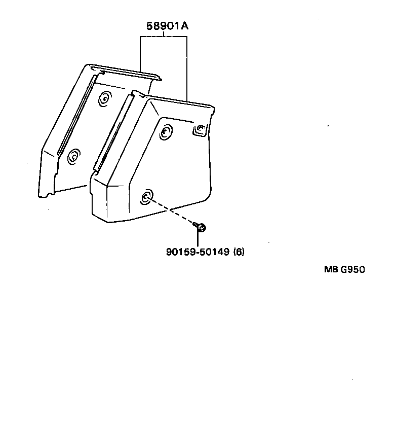  DYNA |  CONSOLE BOX BRACKET