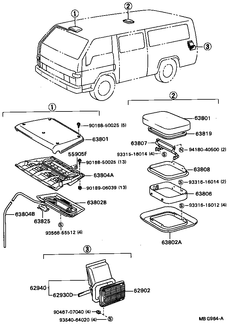  DYNA |  REAR VENTILATOR ROOF VENTILATOR