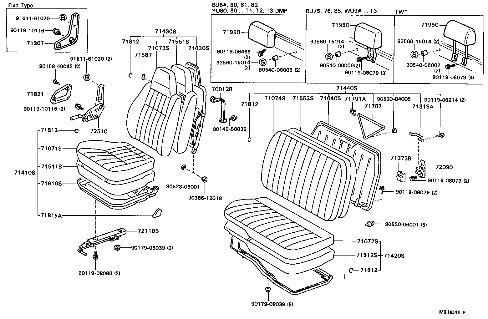  DYNA |  SEAT SEAT TRACK